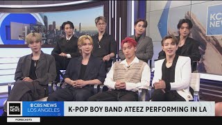 Meet KPop band Ateez They are performing at KCON at Crypto Arena this Saturday [upl. by Nyla]