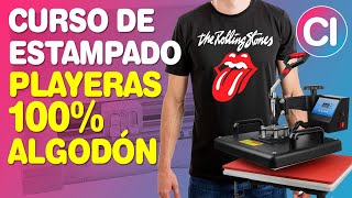 CURSO DE ESTAMPADO  Playeras de Algodón con Vinilo Textil [upl. by Aremahs]