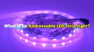 What is an Addressable LED Strip Light [upl. by Yldarb]