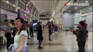 First Tourists charter flight arrives at Dabolim Airport from Russia [upl. by Ortrude]