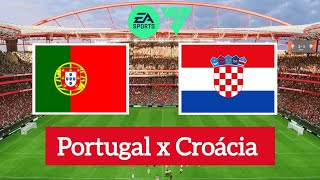 Portugal x Croácia  Liga das Nações da UEFA  EA FC 24 [upl. by Cohleen914]