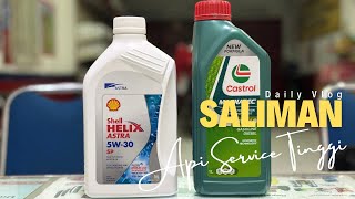 Oli Shell Helix Astra 5w30 dan Castrol Magnatec 10w40 Memiliki API SP Sangat Berkualitas Sekali [upl. by Frantz]