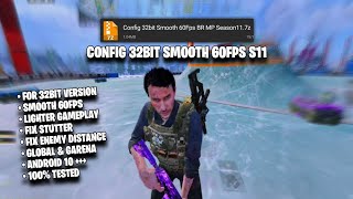 32BIT SMOOTH 60FPS CONFIG IN COD MOBILE  FIX LAGS BR amp MP  CODM CONFIG S11 [upl. by Antony748]