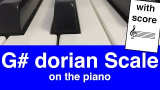 G Dorian Scale Piano Tutorial With Score✨ [upl. by Atelra]