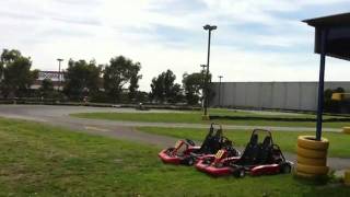 Go kart Crazy crash Melbournes Fastest GO KARTS [upl. by Corinna]