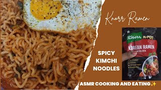 Lets try Knorr Korean Pot Ramen  ASMR Vertical video [upl. by Taft]