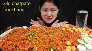 Gilo Chatpate Mukbang  Spicy Gilo Chatpate Mukbang  Nepali Mukbang Asmr [upl. by Rexanna857]