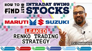 HOW TO FIND BEST INTRADAY STOCKS  LEAKED RENKO TRADING STRATEGY FOR MARUTI INTRADAY amp SWING [upl. by Nreval799]