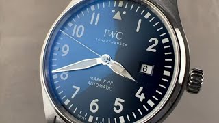 IWC Pilots Watch Mark XVIII quotLe Petit Princequot IW327016 IWC Watch Review [upl. by Notxap]