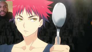 Food Wars Shokugeki no Soma Episode 23  The Competition of the Blossoming Individuals Reaction [upl. by Inessa]