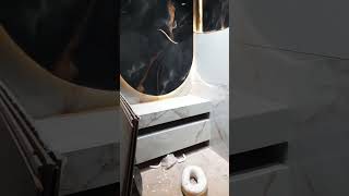 Amazing new wash basin tiles design contractors viral shots [upl. by Zetnom]