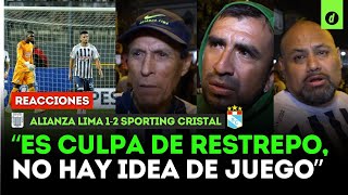 REACCIONES de hinchas de ALIANZA LIMA tras ALIANZA LIMA 12 SPORTING CRISTAL  Depor [upl. by Ellertal95]