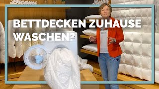 Bettdecken richtig waschen – mit Schlafexpertin Stephanie van der Meyden [upl. by Hajar]