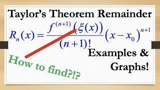 Exploration of Taylors Theorem with Lagrange Remainder Solve for Remainder Term amp ξx Function [upl. by Ardnoek]