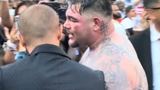 Andy Ruiz LEAVES RING with son CRYING IMMEDIATELY AFTER DRAW with Jarrell Miller [upl. by Kanya908]