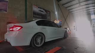 BMW F30 320d B47 Downpipe  Dyno Run [upl. by Moulden]