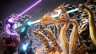 EVOLUTION of KING GHIDORAH GODZILLA Size Comparison 19642019 [upl. by Linden]