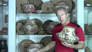 Indian Pottery how to Identify Antique San Ildefonso Polychrome Pottery [upl. by Noyrb]