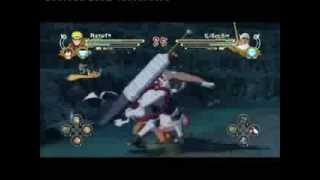 Naruto Storm 3 Hokage Naruto vs all Kage with hat Jinchuriki Madara amp Rinnegan Tobi [upl. by Nanreik]