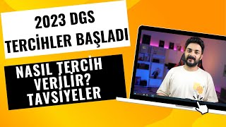 2023 DGS TERCİHLERİ BAŞLADI TAVSİYELER [upl. by Gratt]