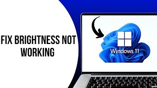 How to fix the issue with brightness not working in windows 11 [upl. by Laetitia618]