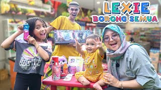 BELI SEMUA YANG DIPEGANG ADIK BAYI LEXIE 😱 LEIKA BORONG SEMUA MAINAN DI TOKO amp ALFAMART SAMPE HABIS [upl. by Ylrebme578]