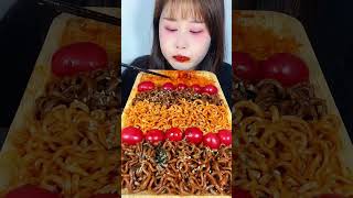 Spicy Spicy Noodles Food Yummy Asmr Mukbang [upl. by Payne]