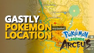 How to Catch Gastly Pokemon Legends Arceus Location [upl. by Warfeld]