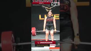 Lucy underdown world record deadlift 716325kg [upl. by Maryrose777]