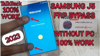 Samsung J5 Frp Bypass 2023  Samsung J5 SM J500 Google Account Bypass WITHOUT PC 100 WORK [upl. by Brooks]