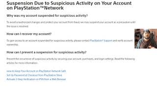 Playstation Tips  Recover your PSN account which is suspended for Suspicious Activity [upl. by Petunia]