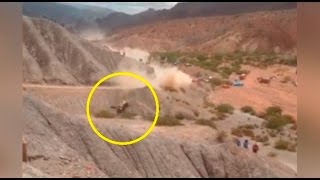 Dakar 2017 piloto español sufre accidente y toma esta drástica decisión [upl. by Ymiaj532]