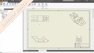 Inventor 101 Auxiliary amp Section View Drawing Dimensions amp Annotations [upl. by Danita260]