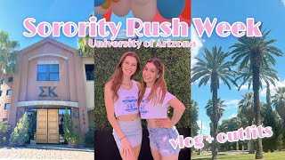 Sorority Recruitment Vlog 2022 ♡ University of Arizona [upl. by Anatollo268]