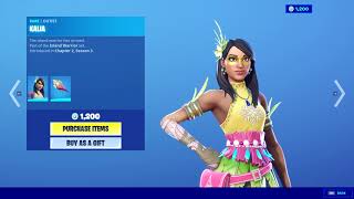 Fortnite Kalia Skin Showcase [upl. by Yhpos]