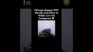 Rapper PGF mooda gets shot at while on live nocopyright notreal viralvideo omg reels [upl. by Reace685]