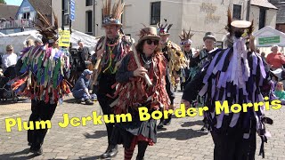 Plum Jerkum Border Morris dance quotMorris Travellerquot at Upton upon Severn Folk Festival 2024 [upl. by Sseb]