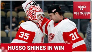 Red Wings beat Penguins Nate Danielson Scores [upl. by Ytineres]