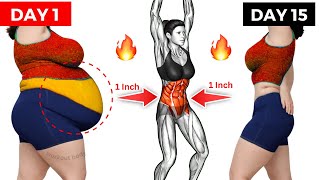 ➜ 15 MIN Effective Standing Workout Lose Belly Fat and Get a Small Waist  100 GUARANTEED Results [upl. by Nerot]