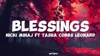 Nicki Minaj ft Tasha Cobbs LeonardBlessings lyrics [upl. by Chuck]