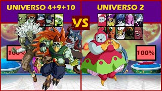 Universos 9 10 y 4 VS Universo 2 TROPAS UNIVERSALES  Quien gana continúa [upl. by Kareem494]