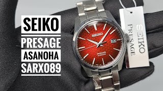 Seiko Presage Automatic Sharp Edged Asanoha Red Dial SARX089 SPB227 [upl. by Aivonas]