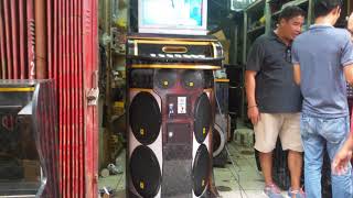 Videoke Karaoke Machine Super Jumbo 15x4 Kevler Setup  berklyn electronic Manila [upl. by Baer]