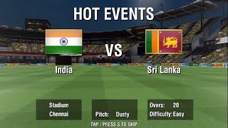 Sep 6th 1st T20  Sri Lanka vs India Full Match Highlights WCC2 Gameplay [upl. by Oech]