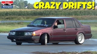 CRAZY Volvo 940 Turbo going SIDEWAYS [upl. by Yurik]