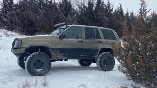 Iron Rock Offroad 55quot Long Arm ZJ Jeep on 32s [upl. by Akkina]