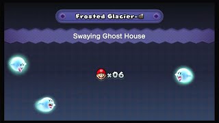 New Super Mario Bros U Deluxe Frosted GlacierSwaying Ghost House [upl. by Goraud471]