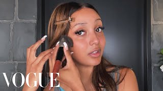 PinkPantheress’s BeyoncéInspired Thin Brows Beauty Routine  Beauty Secrets  Vogue [upl. by Crista]