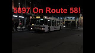 NeoplanDude  SEPTA Musical ZF 2004 New Flyer D40LF 5897 On Route 58 To Frankford Terminal [upl. by Bronwen]