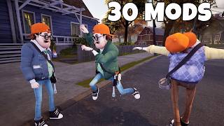 Hello Neighbor 2 Multiplayer with YouTubers 30 Mods [upl. by Yi]